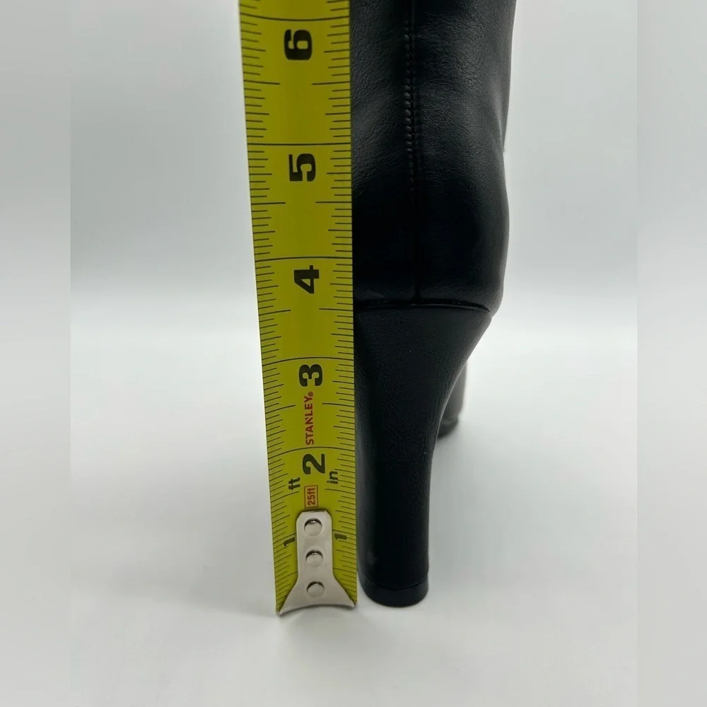 Worthington Wor Shari Vegan Black Knee-High Boots | Size 6.5M | New in Box